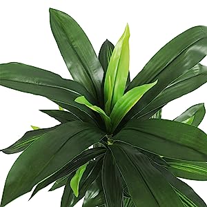 Dracaena Silk Plant Artificial 5ft Faux House Plants Evergreen Dracaena Marginata Fake Yucca Palm Trees in Pot