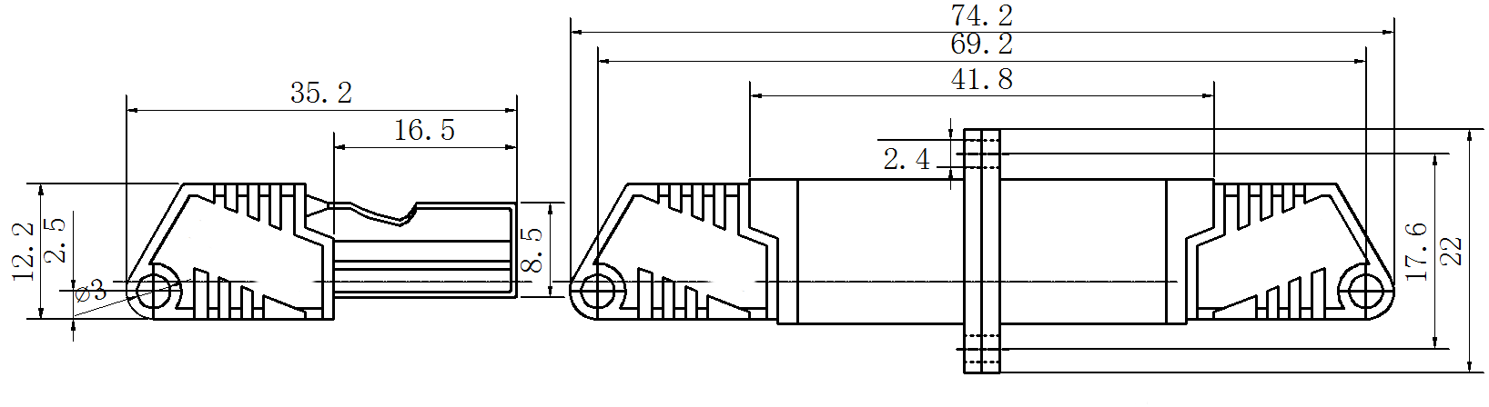 Переходники LC оптического волокна рукава SM SX 2.5mm керамические для Aero индустрии