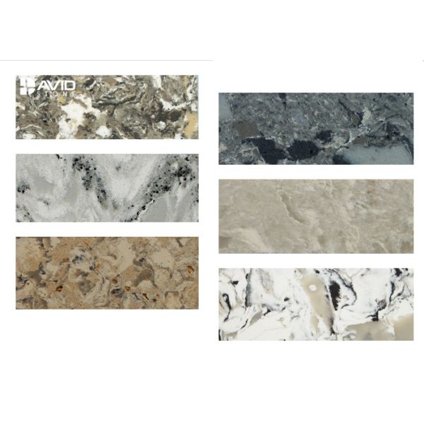 Chemical Resistant Quartz Bathroom Countertops Slab Low Maintenance 3200 X 1600mm