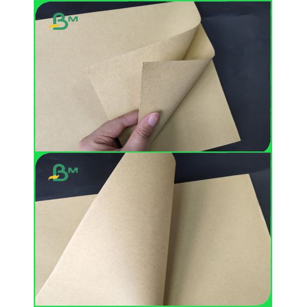 papel de 80gr FSC Brown Kraft ninguna impureza Rolls enorme para el embalaje de la flor de DIY