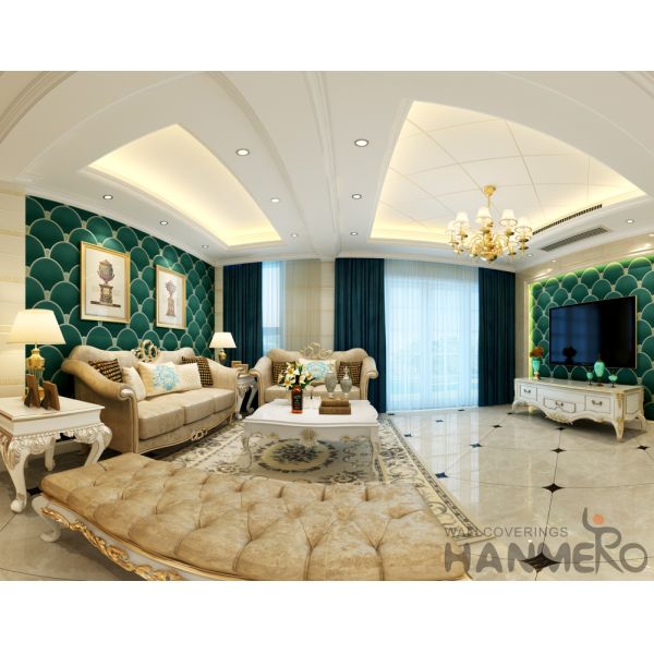 Household Wallcovering Supplier Beige Color Suede Wallpaper Best Prices in 0.53*10M/Roll