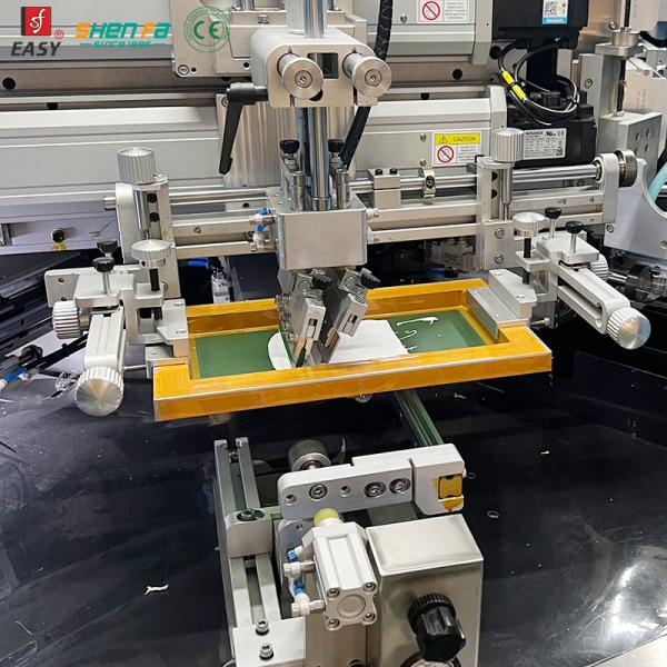 Automatic Servo Screen Printing Hot Stamping Machine 3 Colors For Cosmetics Flacons