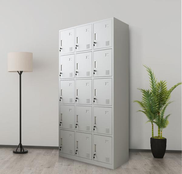 Anti Dust Medicine Display Cabinet 15 Doors Steel Storage Chest For Bedroom