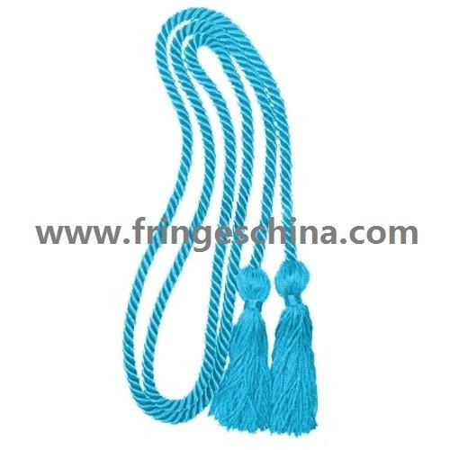 Delicate fluorescent multicolored fringe tassel trimming for graduation cap decoration