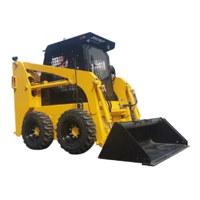 CE certified mini wheel skid steer loader with EPA and HANSA hydraulic pump attachments