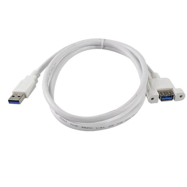USB 3.0 Panel Mount Extension Cable Male to Female 3ft 4ft 5ft