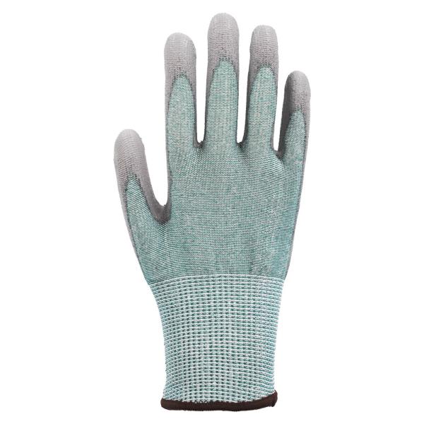 4X42E 13 Gauge PU Palm Industrial Gloves Polyester Liner Wear Resistant Construction Gloves