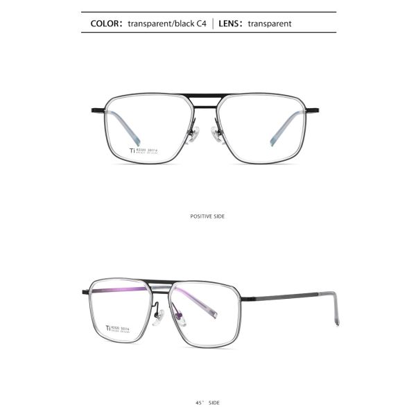 Ясные стекла титана ацетата объектива, Unisex OEM стекел рамки металла