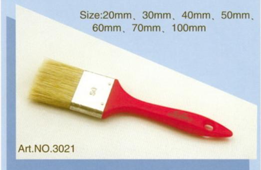 Plastic handle pure natural bristle Chinese bristle synthetic mix paint brush No.3021