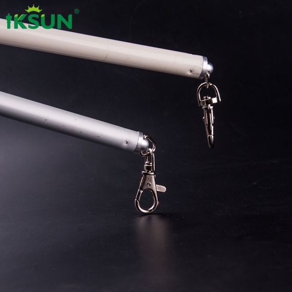 Powder Coating Curtain Pull Wands 2m Straight Aluminium Alloy Material