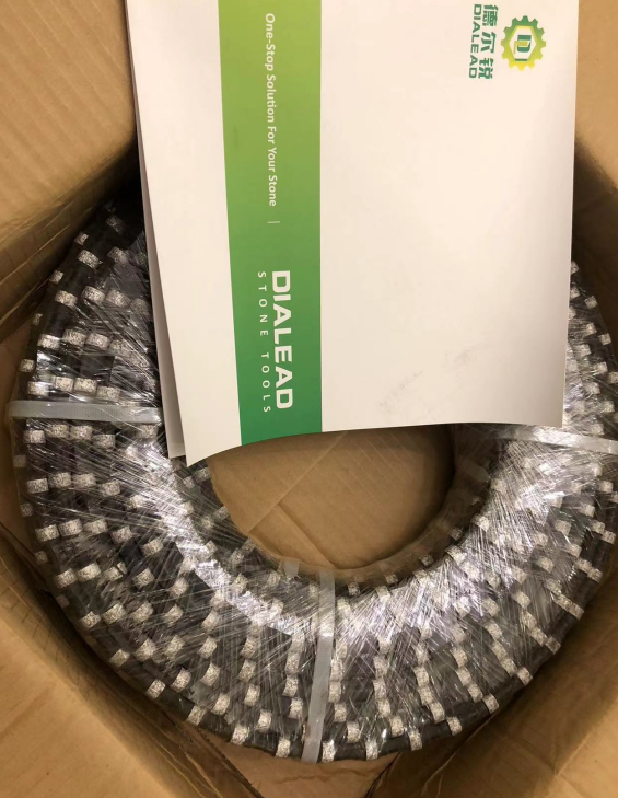 Beads Diameter 11.5mm Diamond Wire Saw Diamond Cutting Rope For Granite Quarry