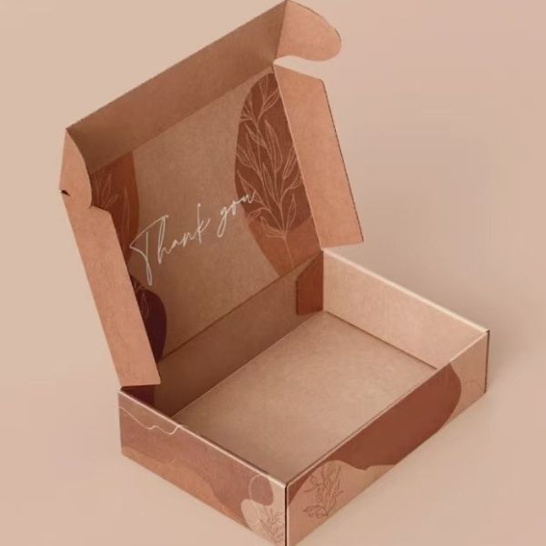 Custom Botanical Print Airplane Gift Box Rigid Cardboard Packaging