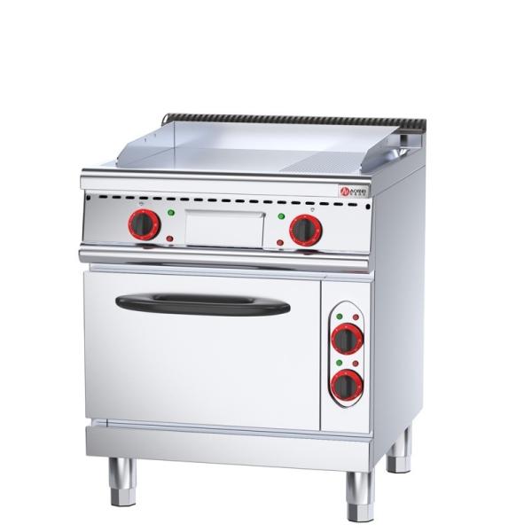 Quente 1/3 Grill Grove Pancake Grill Elétrico Comercial Com Forno 560 * 600 * 270mm