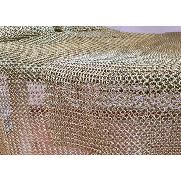 22mm Round Silver Stainless Steel Chainmail Ring Mesh Curtain