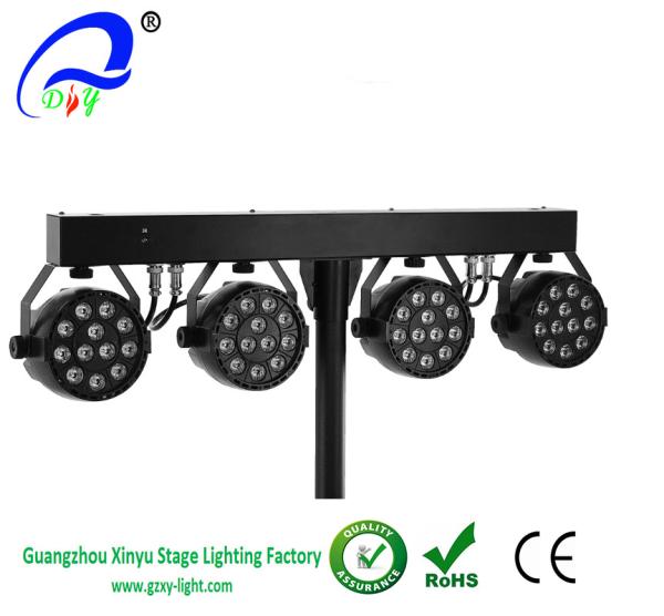 Professional 12PCS RGBW 4 Set Stand Led Par light Bar Stage Lights