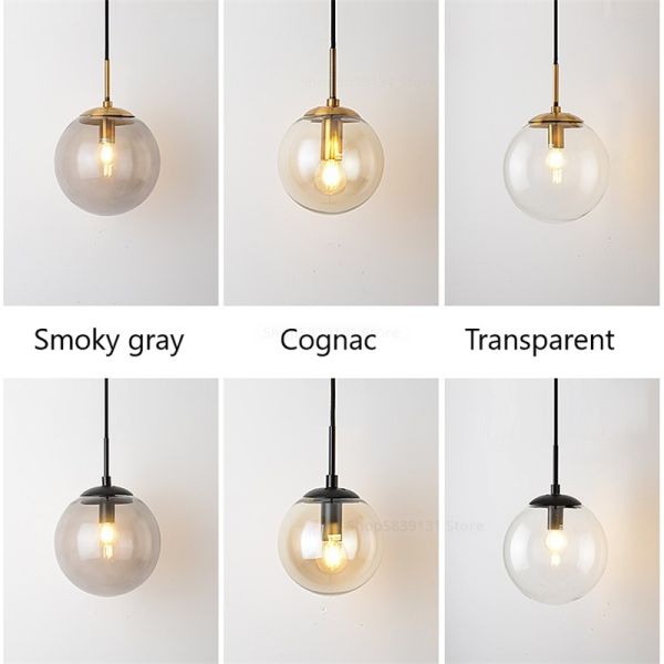 Nordic Modern Glass Ball Wall Lamps Retro Simple Bedside bubble wall light（WH-OR-33）