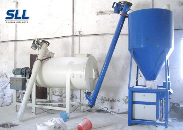 Automatic Feeding Dry Mix Mortar Production Line With River Sand Cement Fly Ash Material