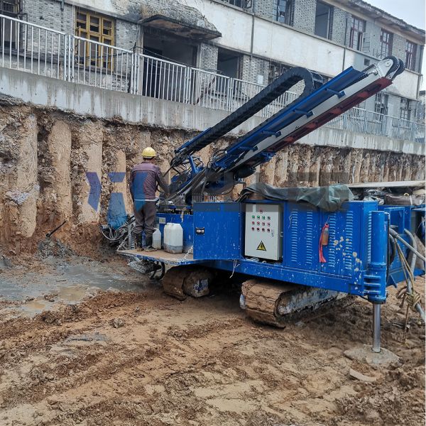 Low Price Various models Full Hydraulic Crawler Mobile Anchoring drilling rig for Self drilling anchor bars
