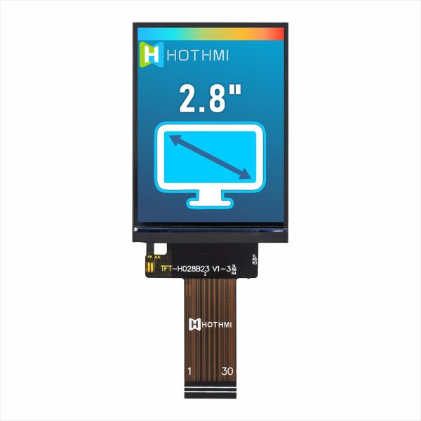 2.8-inch TFT LCD/480x640 pixels /MIPI /IPS full viewing angle /ST7701/Touchscreen