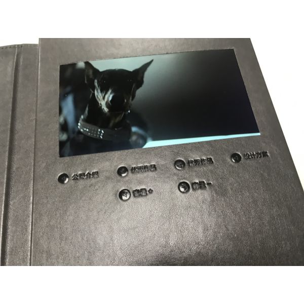 128MB Digital Video Invitation Card A4 Size 128MB USB Port for Insurance Presentations