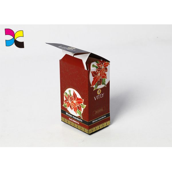 Tea Coffee Personalised Packaging Boxes CMYK PMS Colors Hot Stamping Embossing