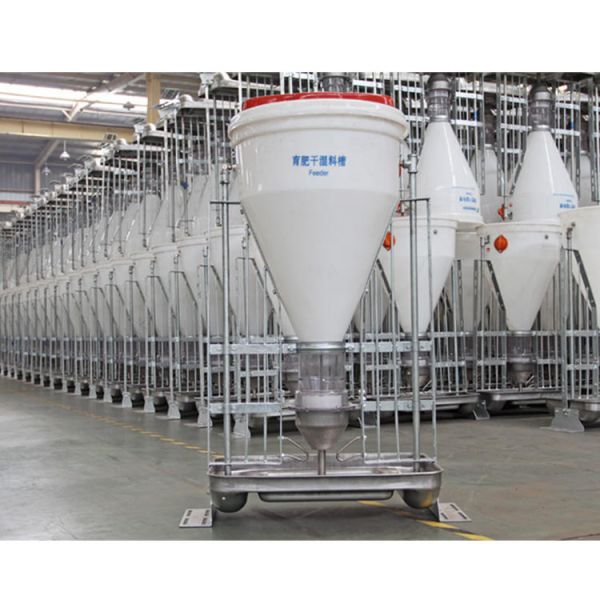 65L 80L Livestock Feeding Equipment Plastic Wet Dry Feeders For Pigs