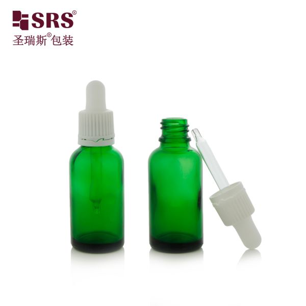 Durable Tamper Evident Cap 5ml 10ml 15ml 20ml 30ml 50ml 100ml Glass Dropper Bottle for Skincare