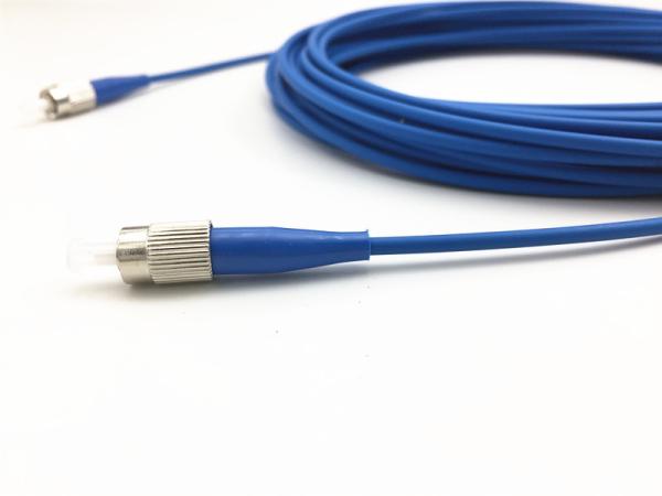 Palavra simples blindada de aço inoxidável 3.0mm do cabo FC-FC do remendo da fibra ótica resistentes à compressão