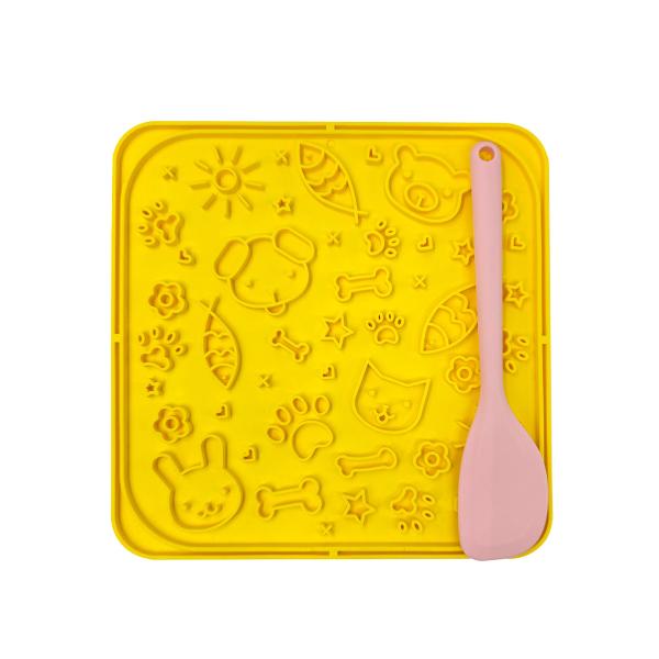 Dog Feeding Lick Mat Square Pet Slow Feeders Anti Gulping Healthy Eating