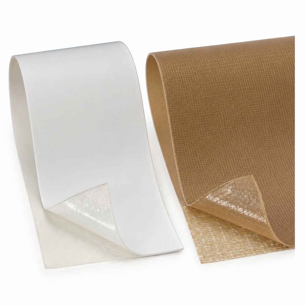 Acrylic Adhesive PTFE Tape (Acrylic PTFE Tape / Silicone-Adhesive-Free PTFE Tape / Medium-Temperature Non-Stick Tape) – For Guide Rails, Rollers, Heat Sealing & Equipment Lining