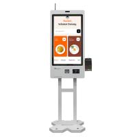 Kiosque d'auto-service Kfc de scanner de code barres de machine de distribution de billet de commande d'individu