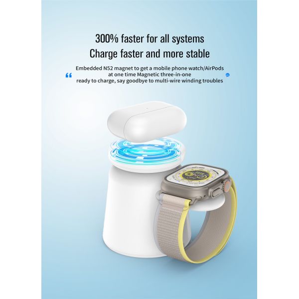 Эффективность зарядки ≥ 75% Многофункциональное беспроводное зарядное устройство с фиджетом спиннером с световым входом 5V/2.1A