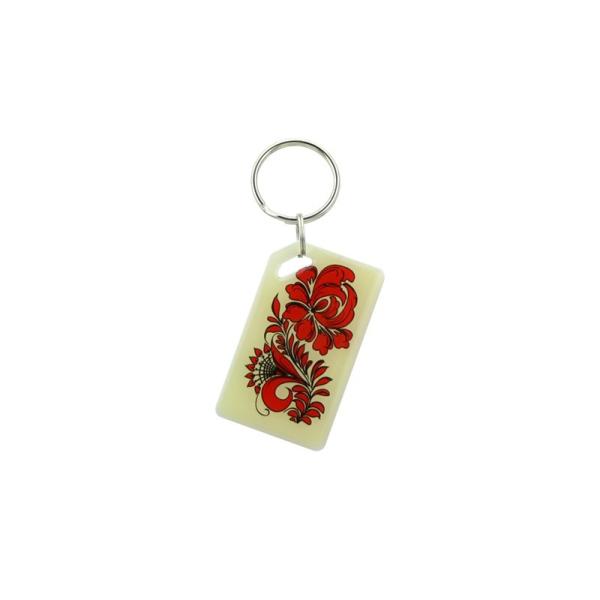 Waterproof Rfid Keychain Printable QR Code Epoxy Dog Tag