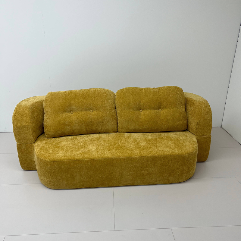Modern Leisure Modular Frameless Sofa 35D Sponge Tufted Reclining Convertible Folding Compressed Sofa Bed for Villa Living Room