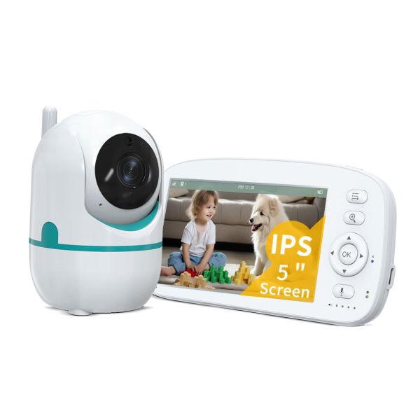 HD Baby Monitor with 1280x720P Resolution Temperature Monitoring and Lullabies X5 for Clear Infant Monitoring