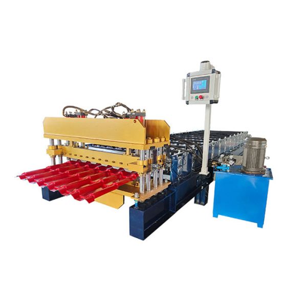 Electric Transmission Glazed Tile Forming Machine with Overseas Engineers Support