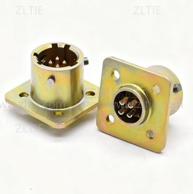 ZH127 Series Connector Shell Size 10 4pin Male Flange Socket Solder – СНЦ127-4