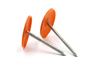 Teto pregos de 1 Ring Shank Plastic Caps For da polegada