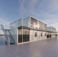 20ft 40ft pré-fabricado Container House Luxury pré-fabricado Modular Homes Modular pré-fabricado Casa de vidro