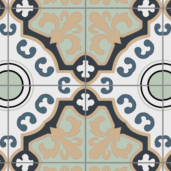 Green Clay Ceramic Rustic Tile 250x250mm Indoor Floor