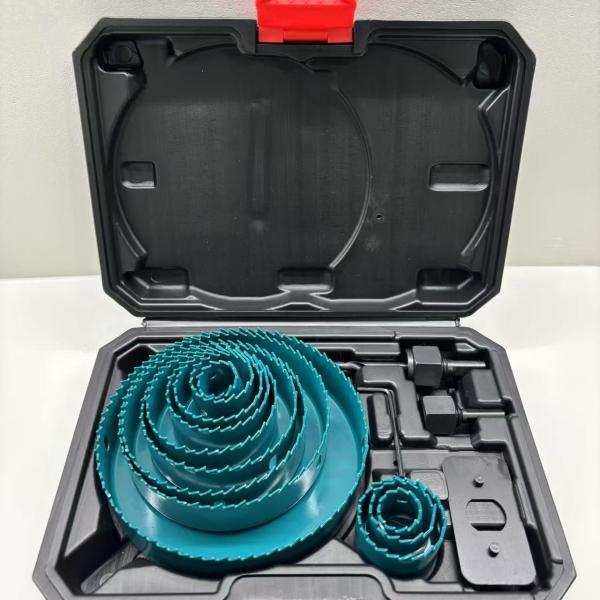 OEM 16PC Carbon Steel Hole Saw Set 38mm 44mm 51mm Hole Saw For Steel Plate