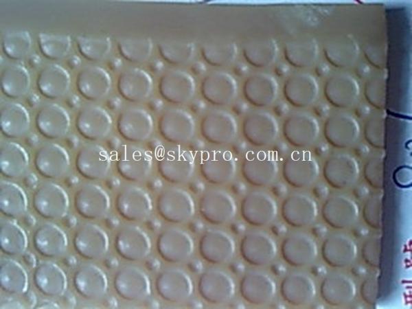 Única folha material de borracha da sapata redonda do teste padrão do parafuso prisioneiro, abrasão resistente