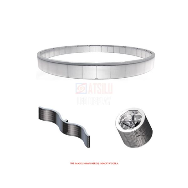 Indoor & Outdoor Flexible Transparent LED Display Curved LED Curtain Screen Video Wall