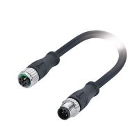 16a/63v Conector de código M12 L 4 pinos+Pe macho para fêmea moldado 1m Pvc 5x16awg Cabo de alimentação blindado