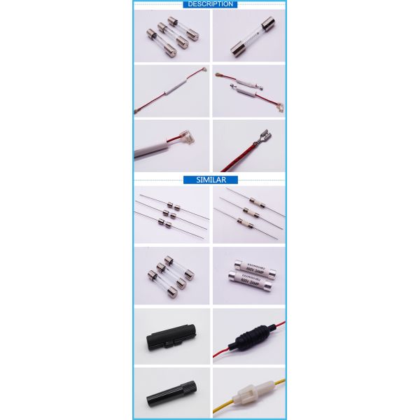 Glass Tube 6.5x40mm Quick Acting 5000V Cartridge type Surface Mount 125C