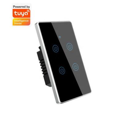 Controlo a distância padrão clássico da programação do controle da voz do interruptor da parede dos E.U. Wifi Smart pelo interruptor elétrico esperto do App de Tuya