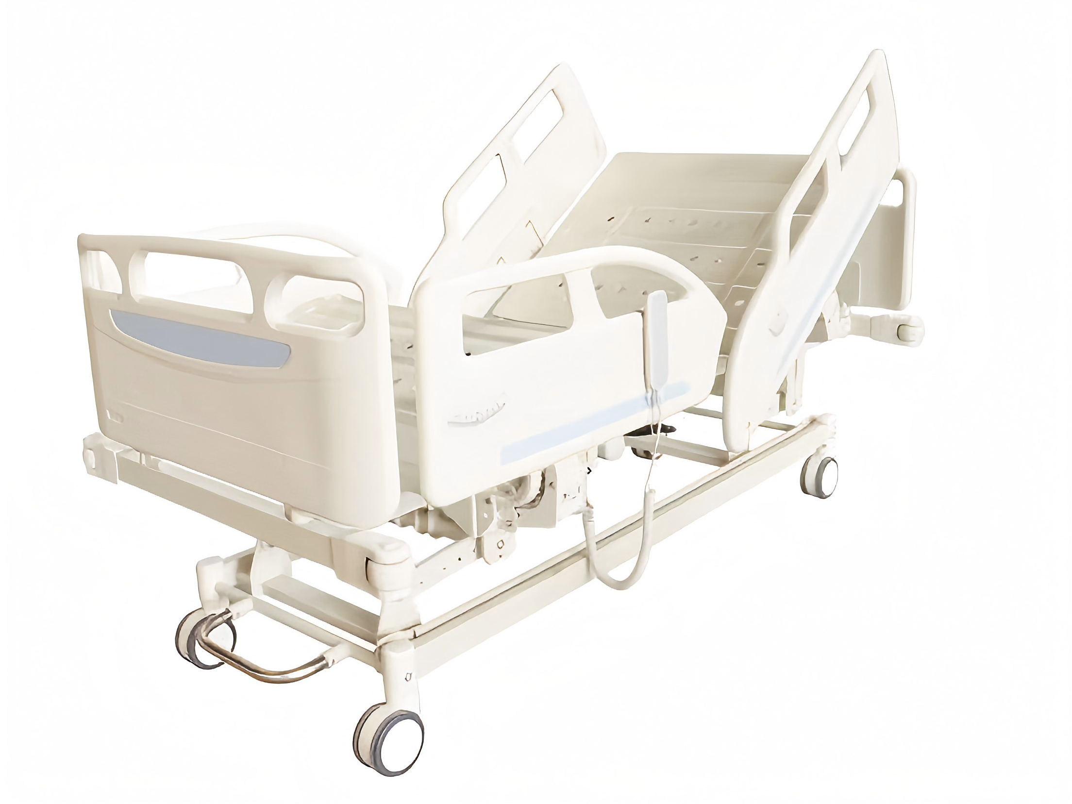DH-1-B Three-Function Electric Bed with Angle-Display Guardrails 125mm Silent Wheels