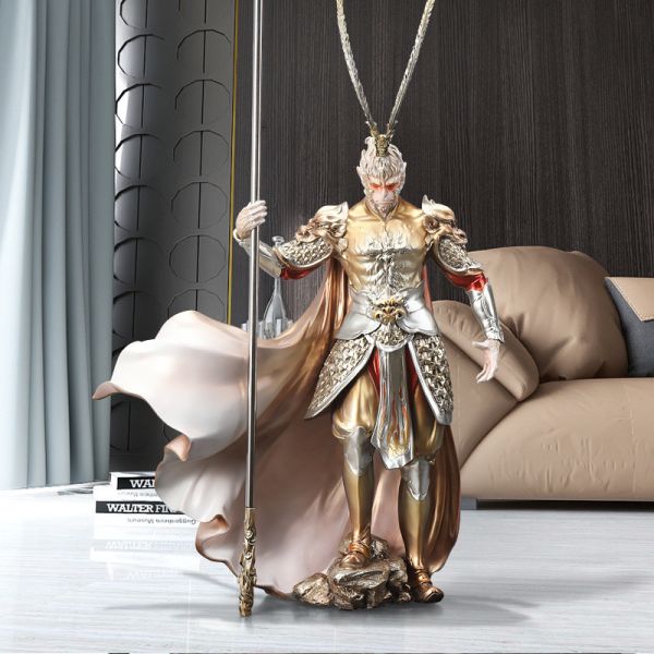 Ornaments Black Mythology Wukong Golden Hoop Desktop Figure Monkey King vs Buddha TV Cabinet Decor