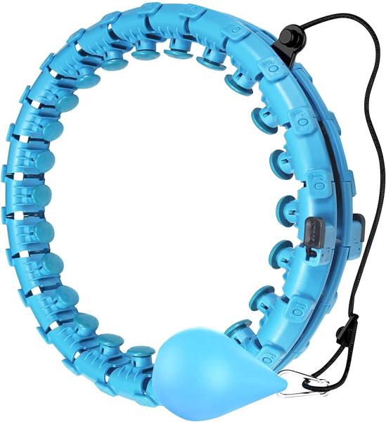 Body Shaping Adjustable Weighted Hula Hoop 24 Knots Fitness Home Exercise