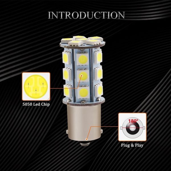 1156 BA15S 24SMD 288LM LED Tail Light Bulbs